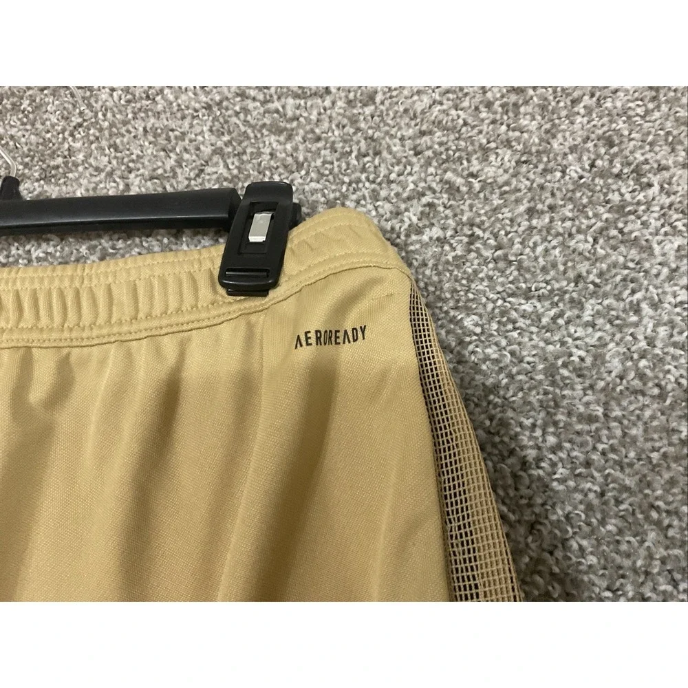 Adidas Primegreen Track Pants Joggers Beige XXL 3 Stripe Soccer Athletic Gym Fit